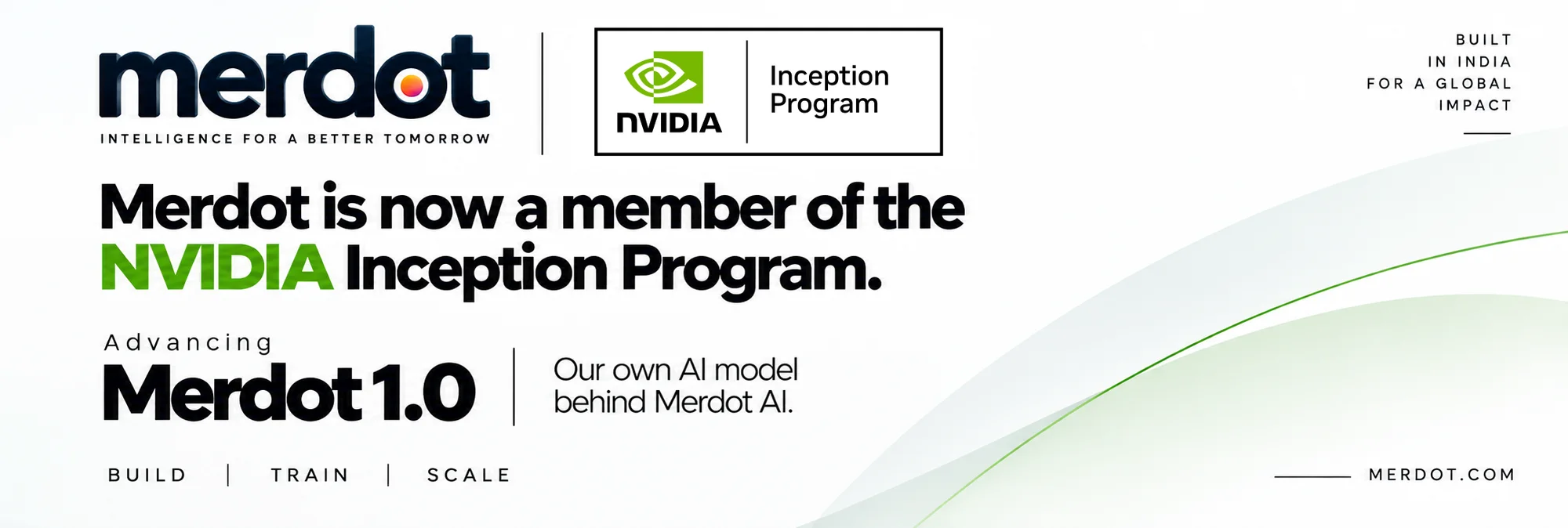 Merdot is now a member of the NVIDIA Inception Program